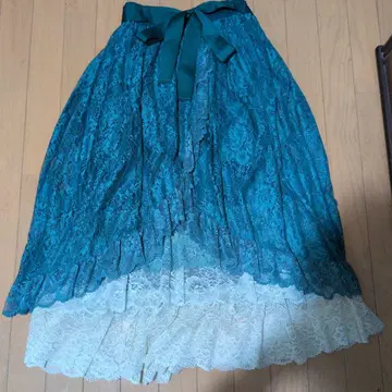 틸 레이스 플레어 스커트