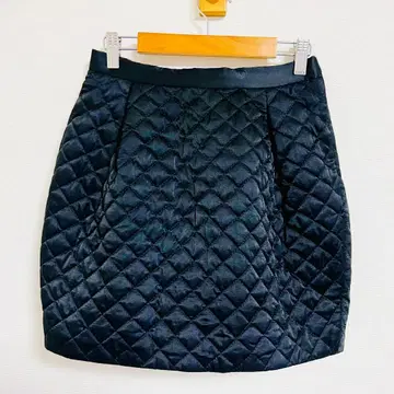 드로어 코쿤 스커트 drawer 퀼트 퀼팅 코튼 실크