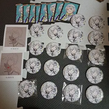 흑집사 캔뱃지 그레이