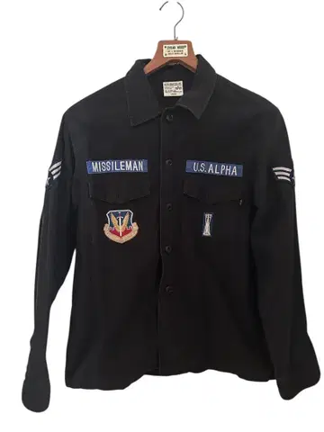 미사일맨 U.S. ALPHA 밀리터리 자켓 블랙
