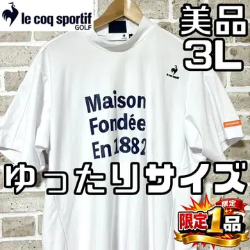 [팔로우 할인] 새상품급 르꼬끄골프 남성용 반팔 모크넥 셔츠 3L 사이즈