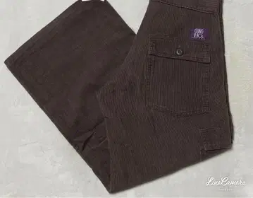 미국제 GUNG HO 다크 브라운 코듀로이 배기 카고 팬츠