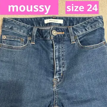 MOUSSY 스키니 데님 하이웨스트 24인치 청바지 인기