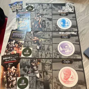 진격의 거인 Cafe 히타 런치 매트 스티커 포함