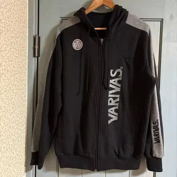 VARIVAS 풀 집업 후드티 블랙/그레이