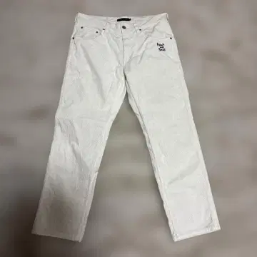 Rough and Swell 화이트 코듀로이 팬츠 M