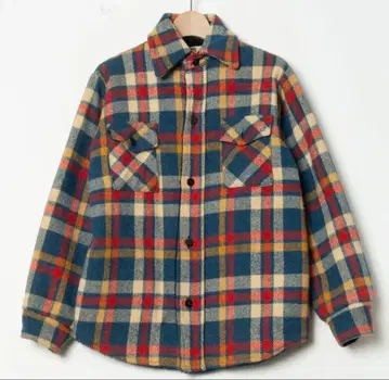70s MONTGOMERY WARD 안감 플리스 플란넬 셔츠 자켓
