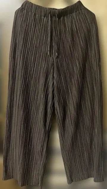 niko and - 플리츠 와이드 팬츠 브라운 M 사이즈