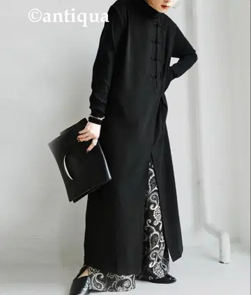 antiqua 차이나 버튼 원피스