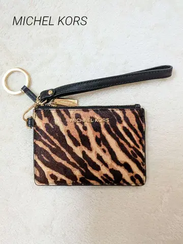 마이클코어스 JET SET 코인 퍼스 송치 레오파드 무늬 당일 발송
