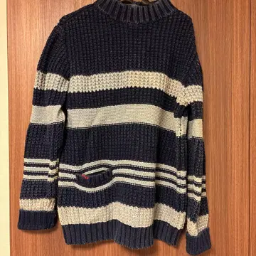 할리우드 런치 마켓 BLUE/BLUE 스트라이프 니트 스웨터 사이즈 2