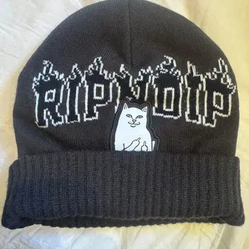 RIPNDIP 다크 그레이 니트 모자 비니