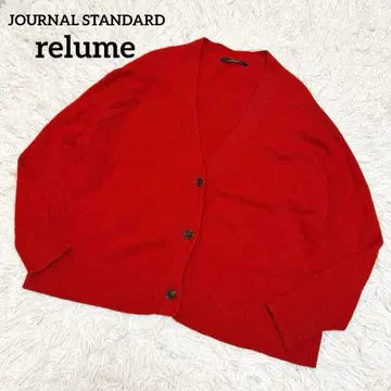relume JOURNAL STANDARD 캐시미어 혼방 가디건 레드