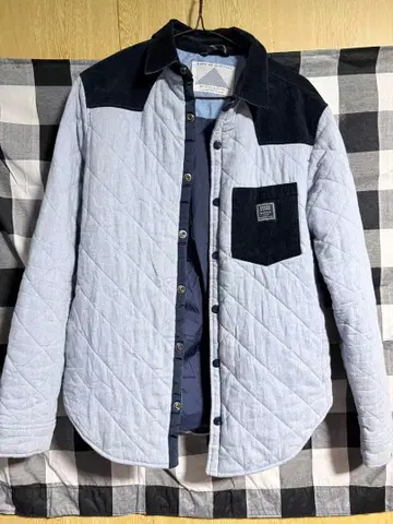scotch&soda 퀼팅 자켓 라이트 블루 네이비 M