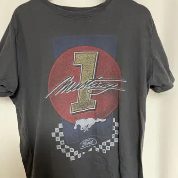 Ford 머스탱 자동차 기업 로고 US 구제 의류 T셔츠 남성용 X