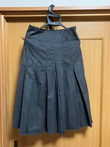 MACPHEE/플리츠 스커트 (끈 포함)/사이즈 36 (M 사이즈 상당)