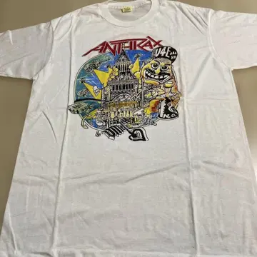 90s 80s 빈티지 티셔츠 Anthrax