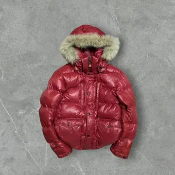 y2k 헤이세이 갸루 남자 시크 스타일 퍼 다운 자켓