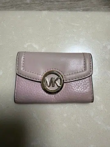 Michael Kors 핑크 가죽 키케이스