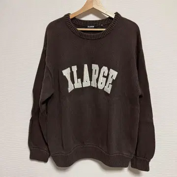 [ 완판템 ] XLARGE 엑스라지 니트 브라운 L 사이즈