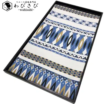 후쿠로 오비 통풍직 아름다운 모던한 기하학 패턴 화이트 컬러 O-3522