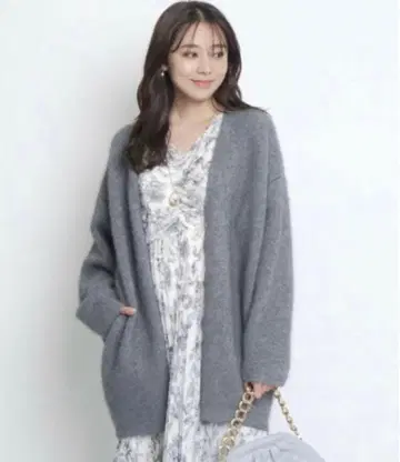 [인기] 저스길리티 수플레 가디건 가디건 긴팔 니트 그레이