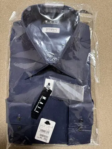 AOKI 긴팔 와이셔츠 새상품 미개봉품 네이비색