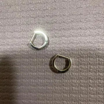 캐럿 플라티나 후프 귀걸이