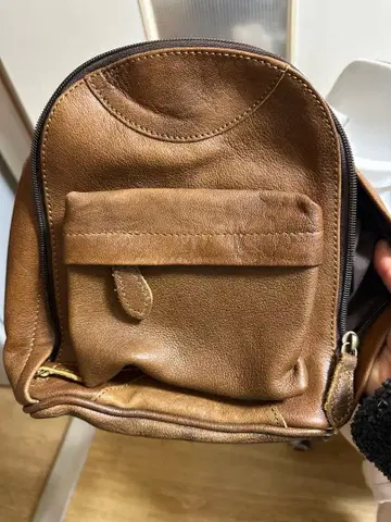 브라운 가죽 미니 백팩 네팔 구매