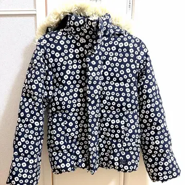 헬리한센 다운 꽃무늬 HELLY HANSEN 네이비