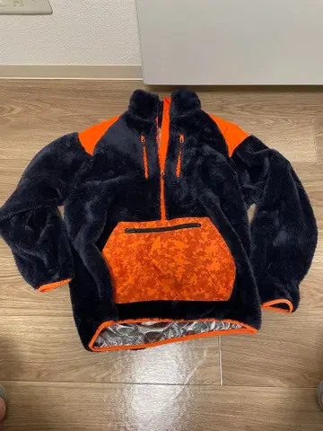 플리스 자켓 네이비/오렌지 L 사이즈