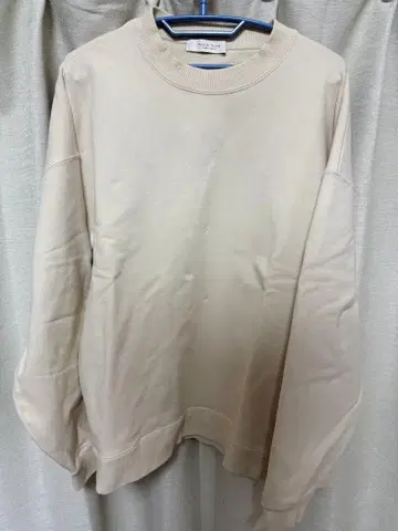 PUBLIC TOKYO 극 크루넥 풀오버 맨투맨 아이보리