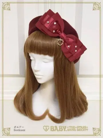 BABY 베레모 크림슨