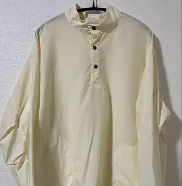 manual alphabet 화이트 계열 아노락 나일론 자켓 M