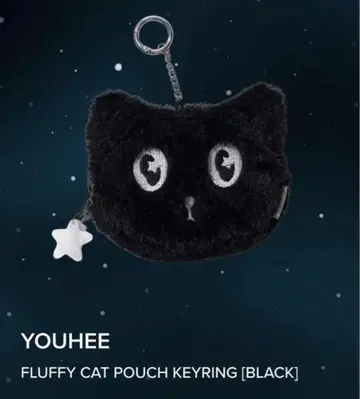 범규 착용 YOUHEE FLUFFY CAT POUCH KEYRING