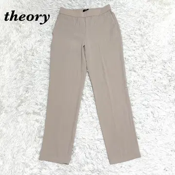 theory 허리밴딩 테이퍼드 크롭 팬츠 00 그레이지