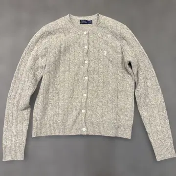 [ 새상품급 ] POLO 랄프 로렌 그레이 니트 가디건
