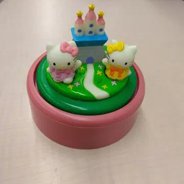헬로키티 레어 성 오르골 산리오 레트로