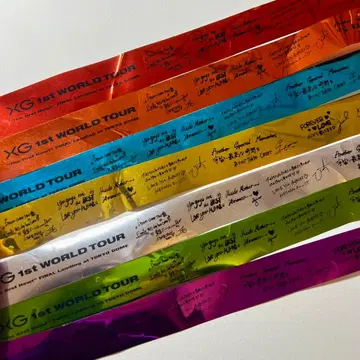 XG 1st WORLD TOUR 도쿄돔 은색 테이프 7개 세트