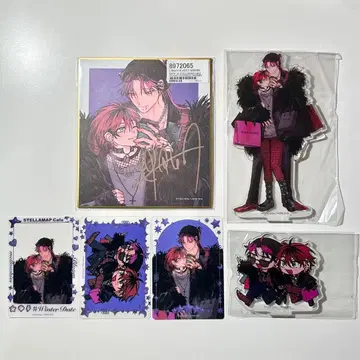 PUNKS TRIANGLE 오키타 유호 아크릴 스탠드 클리어 카드 색지