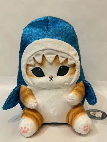 [ 메루카리 택배 ] mofusand 상어냥 와 BIG 봉제 인형 블루