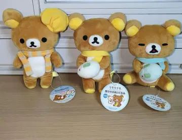 산엑스 리락쿠마 봉제 인형 3개