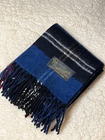 캐시미어 100% 머플러 네이비 계열