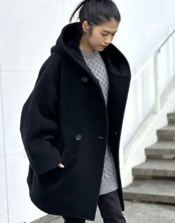 AP STUDIO 울 모사 오버 후디 코트 38