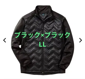 [ 새상품 ] 워크맨 MIX 다운 크로스 쉴드 자켓 LL 블랙 x 블랙