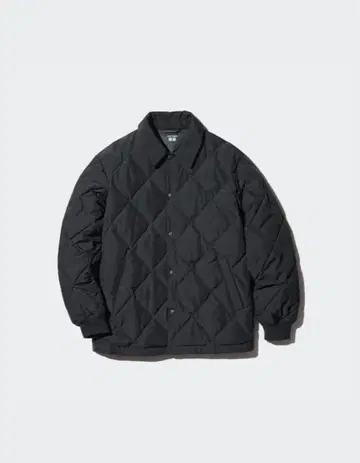 유니클로 퍼프 테크 퀼팅 자켓 블랙 M
