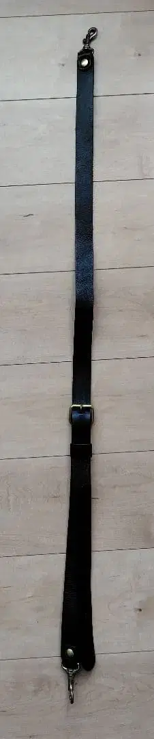 [ HERTZ ] 숄더 스트랩 블랙 / 폭 30mm 하드 통가죽