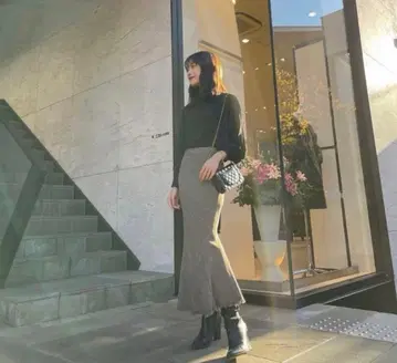 L'Or 머메이드 트위드 스커트 laubeblanc