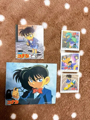 명탐정 코난 초기 씰 롯데 명장면 씰 추리 파일 당시 물건