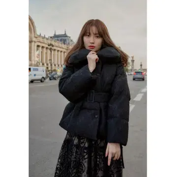 herlipto 레이스 다운 블랙 S 사이즈